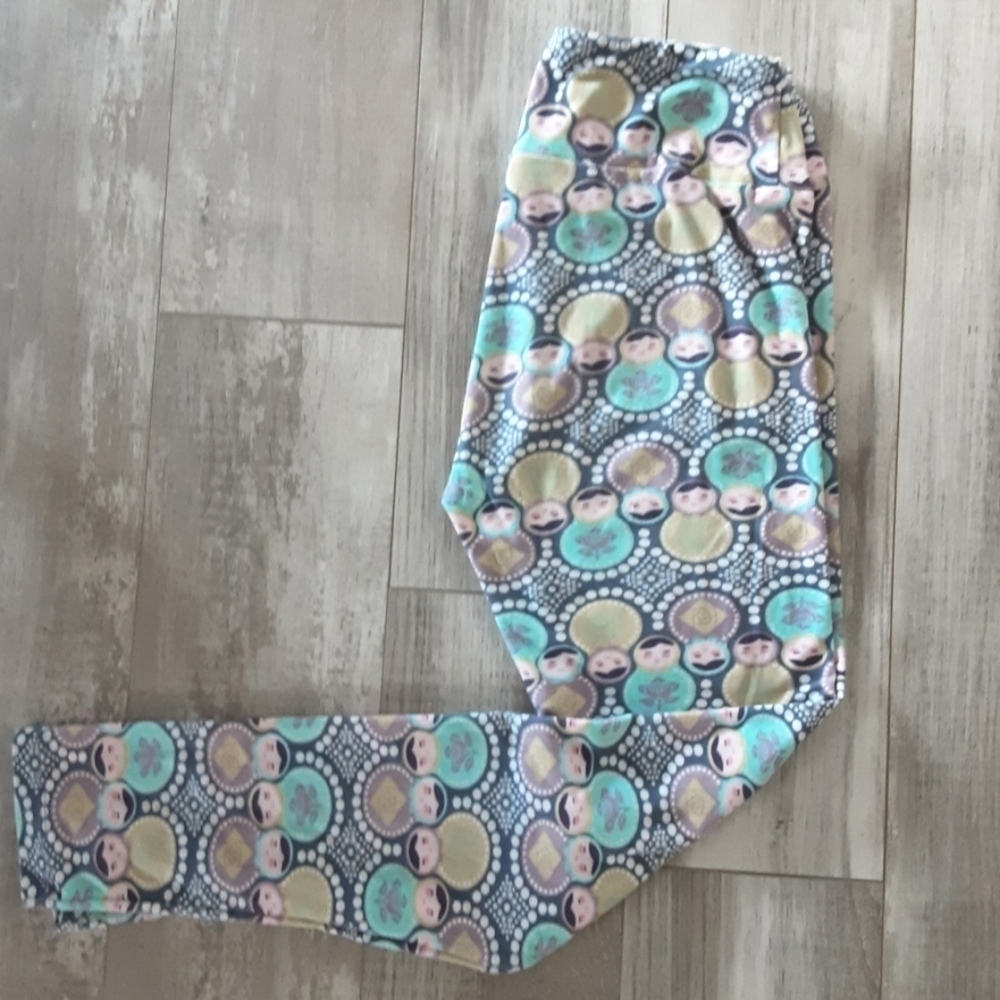 Lularoe Leggings Pastel Russian Nesting Doll Matryoshka Unicorn